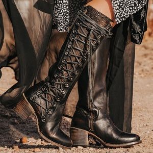 Freebird by Steven Black Lace Up Boots